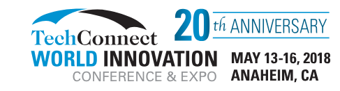 Tech Connect World Innovation 2018 May 13-16, 2018, Anaheim, CA, USA