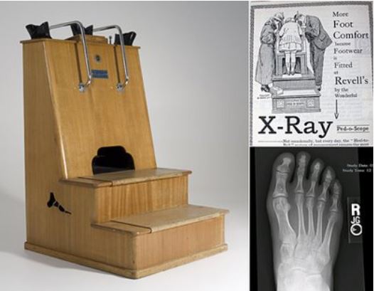 X-ray shoe fitting machine image