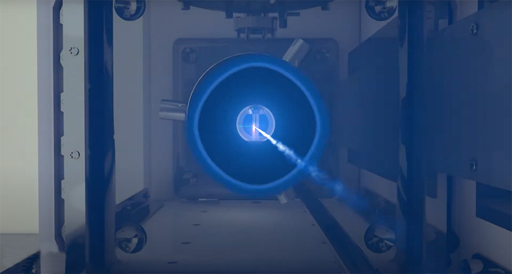 X-ray beam inside MetalJet